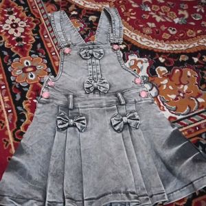 Denim Dungaree Skirt