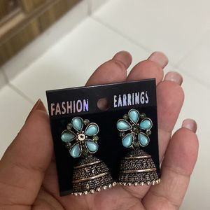 Oxidised jhumkas (not used but lost a stone)