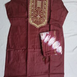 550/- Any Kurti With Dupatta