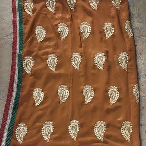 Heavy Ethnic Embroidered Saree