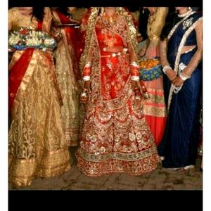 Bridal Lehenga With Free Necklace Set & Bangles