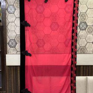 Pink Exclusive Wedding Saree