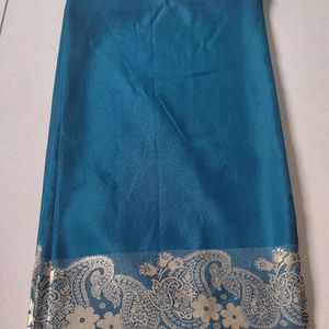 Rajwadi Satin Silk Saree In Royal Blue