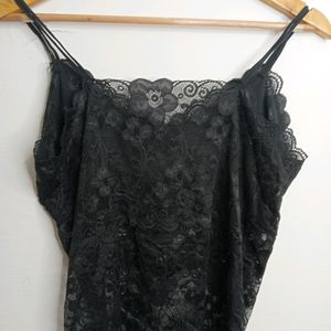 Black Casual Camisole Sipls (Girl' s)