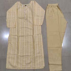 Khadi Cotton Top Pant Set