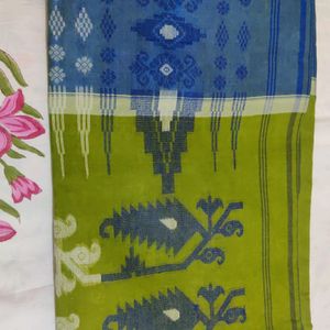 💚💙Pure Calcutta  Premium Cotton Saree