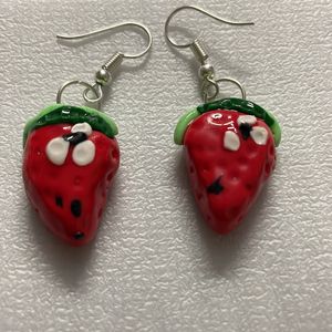 Funky Strawberry Earrings