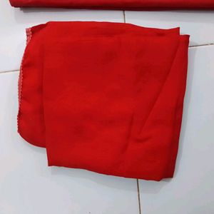 "RED" FULL Worked Unstitched Suit