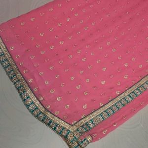 Baby Pink Beautiful Saree