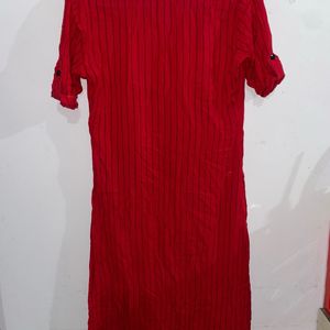 Red straight Kurta