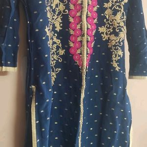 Navy Blue Kurta Used Good Condition