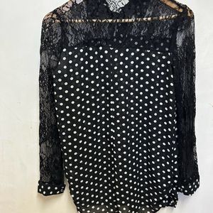 Polka Dot Stylish Top For Women