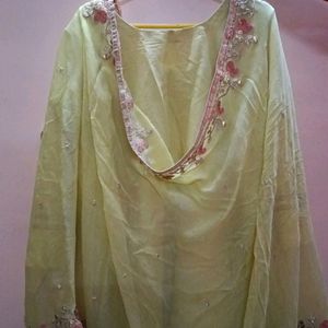 Stitched Salwar Suit With Gota PattiKurta