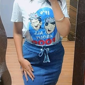 Cute Denim Skirt