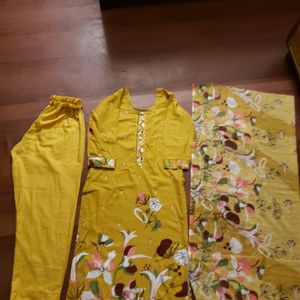 Pure Cotton Kurta Set No Flaws 1inch Margin