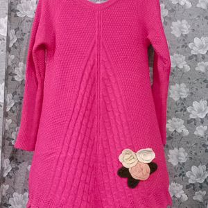 Long Free Size Pink Top