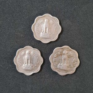 10 Naye Paise Coins of 1966