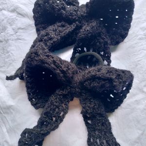 Hand Made Crochet Beautiful Bow Hair Ties