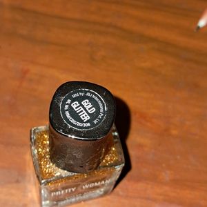 Golden  Gel Nail  Polish