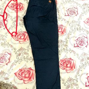 Black Cotton Formal Pant