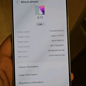 SAMSUNG A 73 ON SALE ( 1.5 YRS Oly)