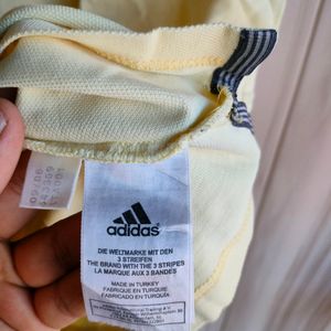 Adidas Light Yellow Polo T-Shirt