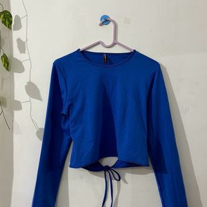 Newme Back Open Crop Top