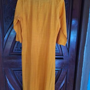 Mango Color Kurta