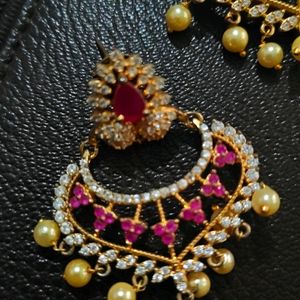 Gold Plated Chandbali Earrings