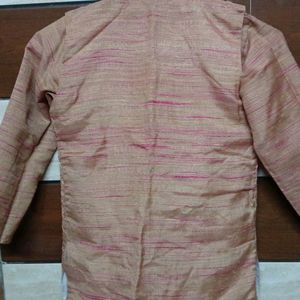 Khadi Kurta Pajama Jacket Set