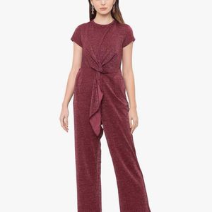 SHIMMERY MAROON JUMPSUIT