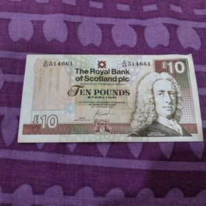 10 Pounds Currency Note