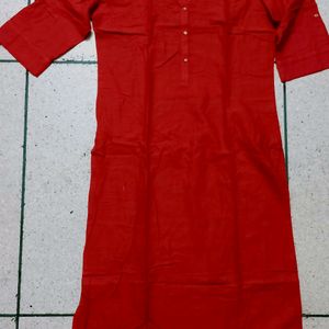 Beautiful Long Red Kurti