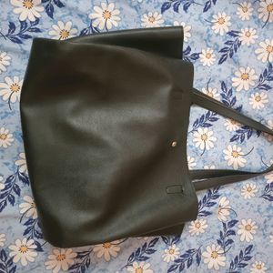 Office Black Shoulder Bag For Women