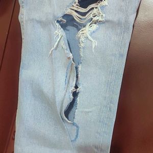 Light Blue Jeans Denim For Girl Or Woman 32 Waist