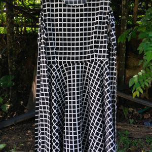 Black and White Checkered Frock