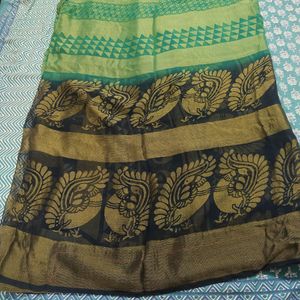 Very Soft Green Saree