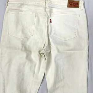 💥OG 💥LEVIS 711 SKINNY WHITE RIPPED DENIM❤️