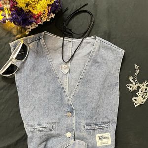 Denim vest