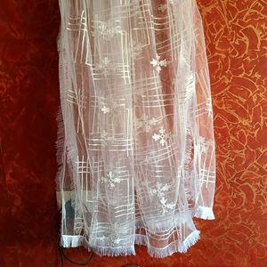 White Net Dupatta