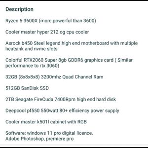 GAMING PC RYZEN  CPU 32GB DESKTOP 🖥️