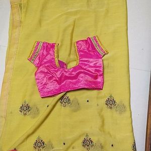 Yellow Saree 5