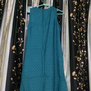 Zudio Sea Green Color Printed Kurta With Inner