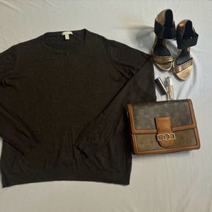 H&M Winter Coffee Brown Colour Top