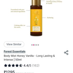 Forest Essential Honey And Vanilla Body Mist 50 ml