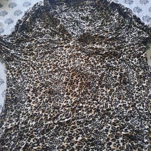 Zara Top In Animal Print