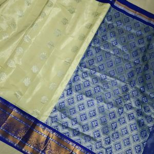 New Saree With Unstitched Blouse Piece💙