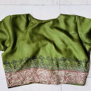 Pure Tussar Tailor-Made Blouse With Linings