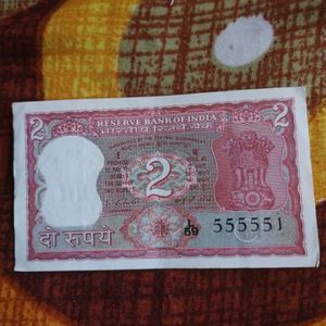 Rare Number Old Two Rupee Note { Original }
