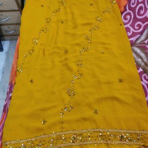 Mustard SAREE For Women